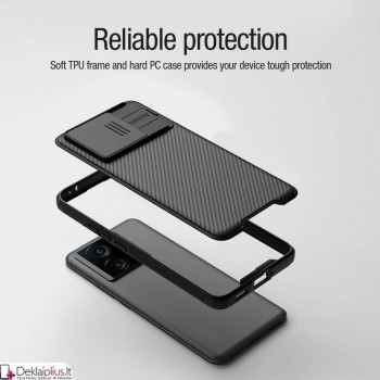 Nillkin Camshield dėklas su kameros apsauga - juodas (Xiaomi 13T/13T Pro) Nillkin Camshield dėklas su kameros apsauga - juodas (Xiaomi 13T/13T Pro)